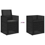 vidaXL Chaises de jardin salle à manger 2 Pièces Anthracite PP