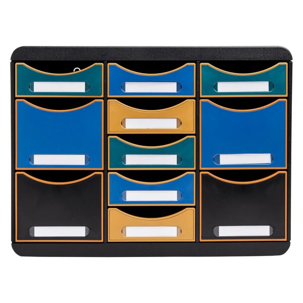 Module De Classement Storebox Multi 11 Tiroirs Neo Deco - Couleurs Assorties - Exacompta