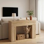 vidaXL Table basse Chêne Sonoma 102 x 35 x 75 cm Bois d'ingénierie