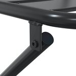 vidaXL Ensemble bistrot 3 Pièces Anthracite Acier