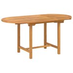 vidaXL Ensemble de salle à manger pour jardin 5 Pièces Marron Teck massif