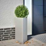 vidaXL Jardinières 2 Pièces triangulaire 40x40x75 cm acier galvanisé