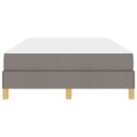 vidaXL Lit à ressorts avec matelas Taupe 120 x 190 cm tissu