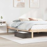 vidaXL Boîte de rangement avec fenêtre transparente 6 Pièces Gris