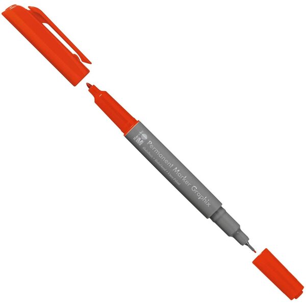 Marqueur permanent Graphix  2 pointes  orange MARABU