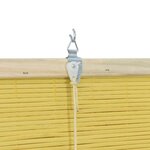 vidaXL Stores et Occultants Autre Jaune Bambou