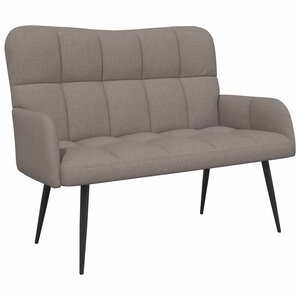 vidaXL Sofa 2 places Taupe 115 x 61 x 87 cm Tissu