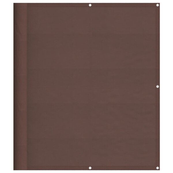 vidaXL Écran de balcon marron 120x1000 cm 100  polyester oxford