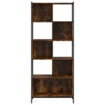 vidaXL Bibliothèque chêne fumé 72x28x172 cm bois d'ingénierie
