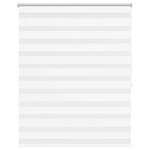 vidaXL Store vénitien Zebra 120 9 x 175 cm  largeur du tissu 116 7 cm  blanc