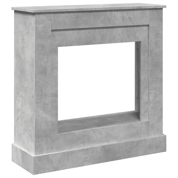 VidaXL Cadre de cheminée gris béton 90x30x90 cm bois d'ingénierie