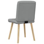 vidaXL Chaises à manger lot de 6 gris clair tissu