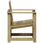 vidaXL Chaise de jardin 62x56x77 cm bois de pin imprégné