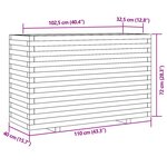 vidaXL Jardinière 110x40x72 cm bois massif douglas