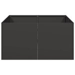 vidaXL Jardinière noir 80x80x40 cm acier laminé à froid