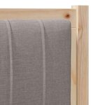 vidaXL Tête de lit capitonnée avec tête de lit Marron 90 cm Pin massif