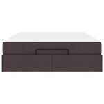 vidaXL Cadre de lit avec matelas avec matelas 2 Pièces Tan tissu