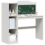 vidaXL Bureau tableau noir ROROS Blanc 120 x 45 x 118 5 cm