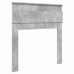 vidaXL Tête de lit avec tête de lit Gris béton 80 cm Bois d'ingénierie