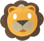 Masque enfant lion en papier comprimé 23 x 22 cm élastique