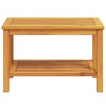 vidaXL Table basse Marron 90 x 50 x 45 cm Bois d'acacia massif