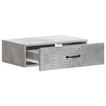 vidaXL Table d'appoint murale 59 x 34 5 x 17 cm Bois d'ingénierie