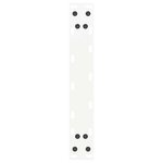 vidaXL Pieds de table basse en U 2 pièces Blanc 28 x (42-43) cm Acier