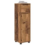vidaXL Cabinet de salle de bain Bois Ancien 30 5 x 30 x 101 cm