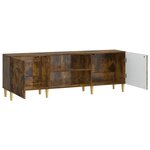 vidaXL Meuble TV Chêne fumé 150 x 31 x 50 cm Bois d'ingénierie