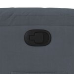 vidaXL Fauteuil inclinable Gris foncé Velours