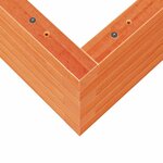 vidaXL Jardinière cire marron 50x50x23 cm bois de pin massif