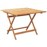 vidaXL Ensemble à manger de jardin 5 Pièces résine tressée et bois massif