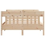vidaXL Cadre de lit sans matelas 120x200 cm bois de pin massif