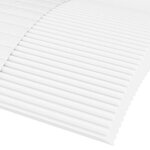 vidaXL Matelas en mousse blanc 120x220 cm dureté H2 H3