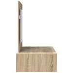 vidaXL Table de Maquillage Suspendue Chêne de Sonoma 83x40x70 cm