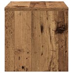 vidaXL Cabinet de chevet 2 Pièces Bois ancien 40 x 40 x 30 cm