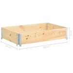 Vidaxl jardinière surélevée 50x100 cm bois de pin solide