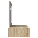 vidaXL Table de Maquillage Suspendue Chêne Sonoma 100x40x70 cm
