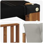vidaXL Ensemble de canapés d'extérieur 8 pc Gris Naturel et Clair