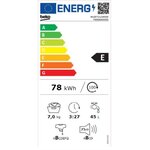 Lave-linge hublot BEKO WUE7212W0W - 7 kg - Moteur standard - L60 cm - 1200 trs/min - Blanc