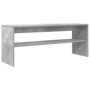 vidaXL Meuble TV Gris béton 100 x 30 x 40 cm Bois d'ingénierie
