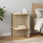 vidaXL Table basse 2 Pièces Chêne Sonoma 40 x 30 x 49 cm