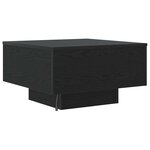 vidaXL Table basse Chêne noir 55 x 55 x 31 cm Bois d'ingénierie