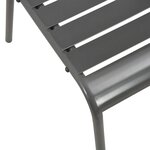 vidaXL Mobilier de salle à manger d'extérieur 7 Pièces Acier Gris foncé