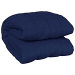 vidaXL Couverture lestée Bleu 152x203 cm 7 kg Tissu