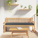 vidaXL Coussin de palette Anthracite 180 x 40 x 8 cm Tissu Oxford