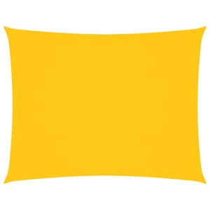 vidaXL Voile de parasol tissu oxford rectangulaire 3 5x4 5 m jaune
