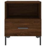 vidaXL Tables de chevet 2 Pièces chêne marron 40x35x47 5 cm