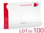 Prêt-à-Poster - Lettre Prioritaire - 50g - Format C5 - Enveloppes en lot de 100