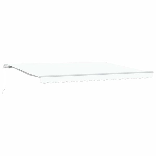 vidaXL Auvent Blanc 4 5 × 3 m Polyester et métal